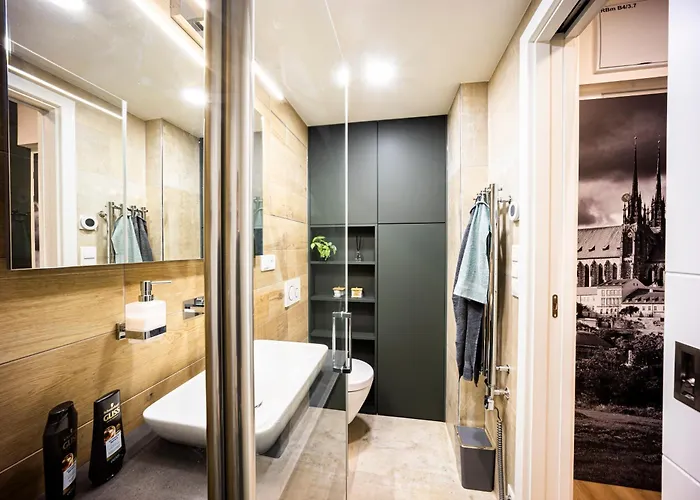 Appartement Dh Vankovka Design 1kk - 1 Min Vankovka, Bus, Train - Netflix, Smarttv, Free Nespresso, Free Parking